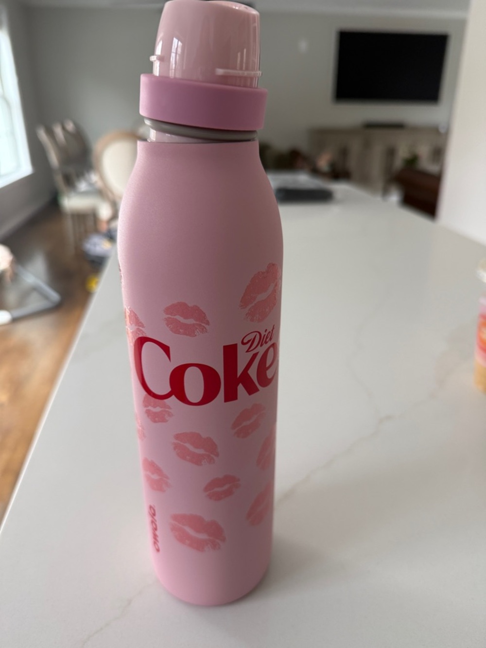 Diet Coke Pink Kiss Stainless Bottle - Diet Coke